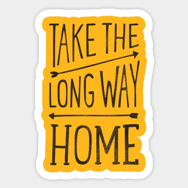 Take the Long Way Home Sticker by cabinsupply